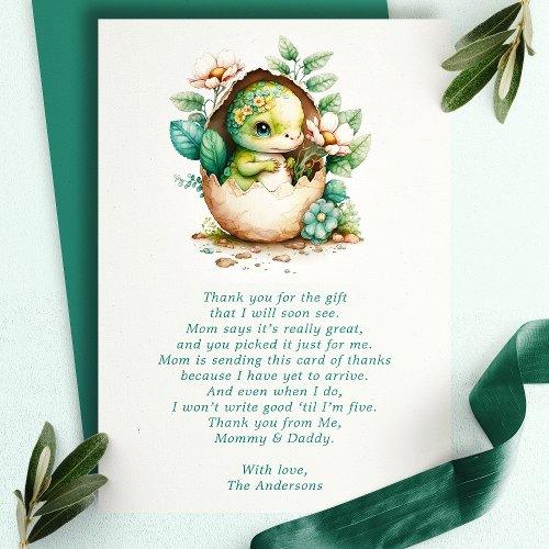 Baby Shower Favors | Floral Dinosaur Egg Baby Shower Thank You