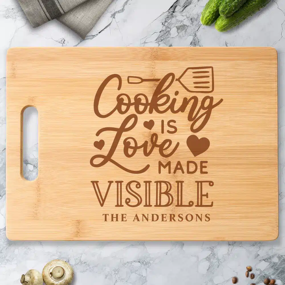 Personalized Cooking Is Love Engraved Cutting Board Personalized Engraved Cutting Boards: The Perfect Gift For Any Occasion