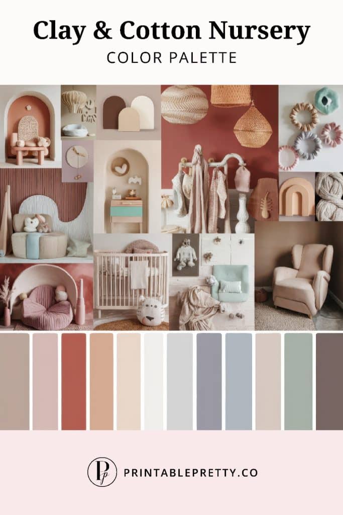 50 Stunning Color Palettes | Clay &Amp; Cotton Nursery