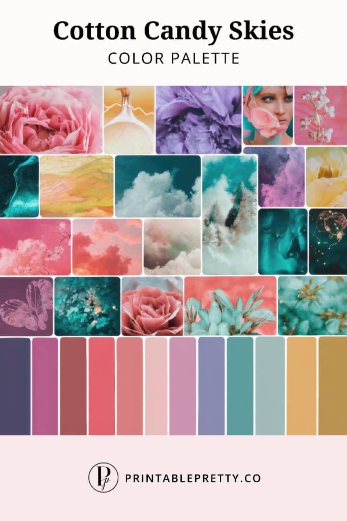 50 Stunning Color Palettes | Cotton Candy Skies