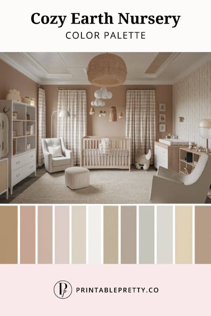 50 Stunning Color Palettes | Cozy Earth Nursery