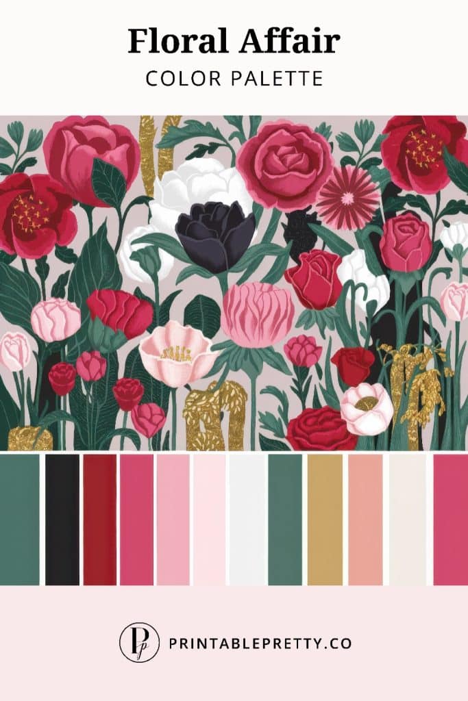 50 Stunning Color Palettes | Floral Affair