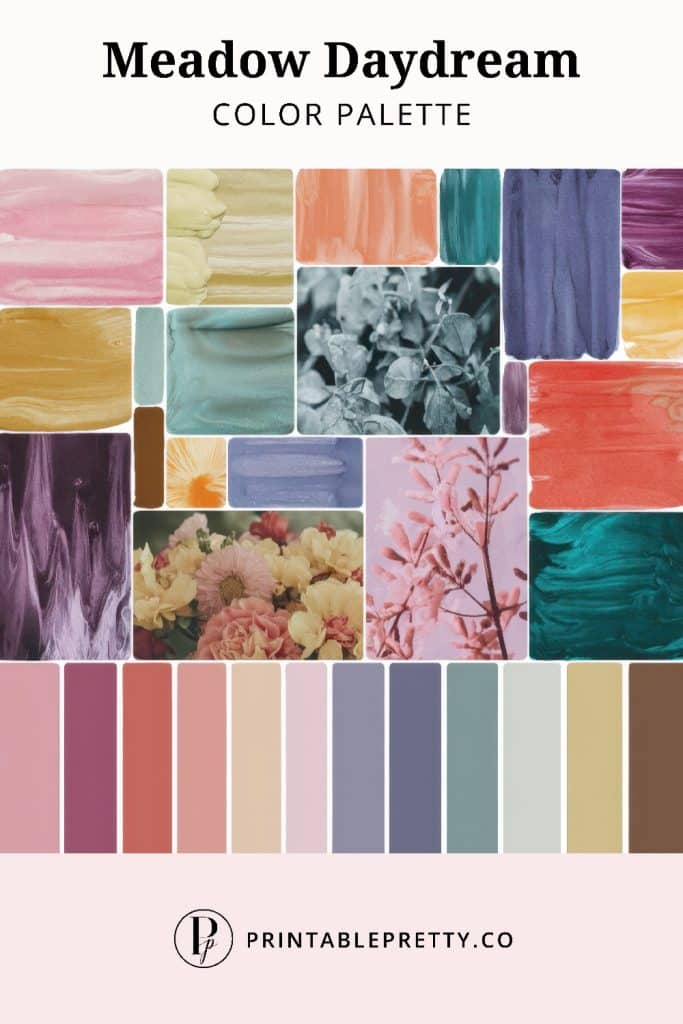 50 Stunning Color Palettes | Meadow Daydream