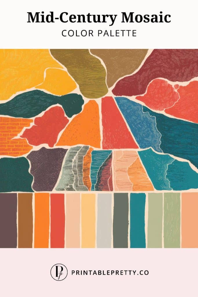 50 Stunning Color Palettes | Mid Century Mosaic