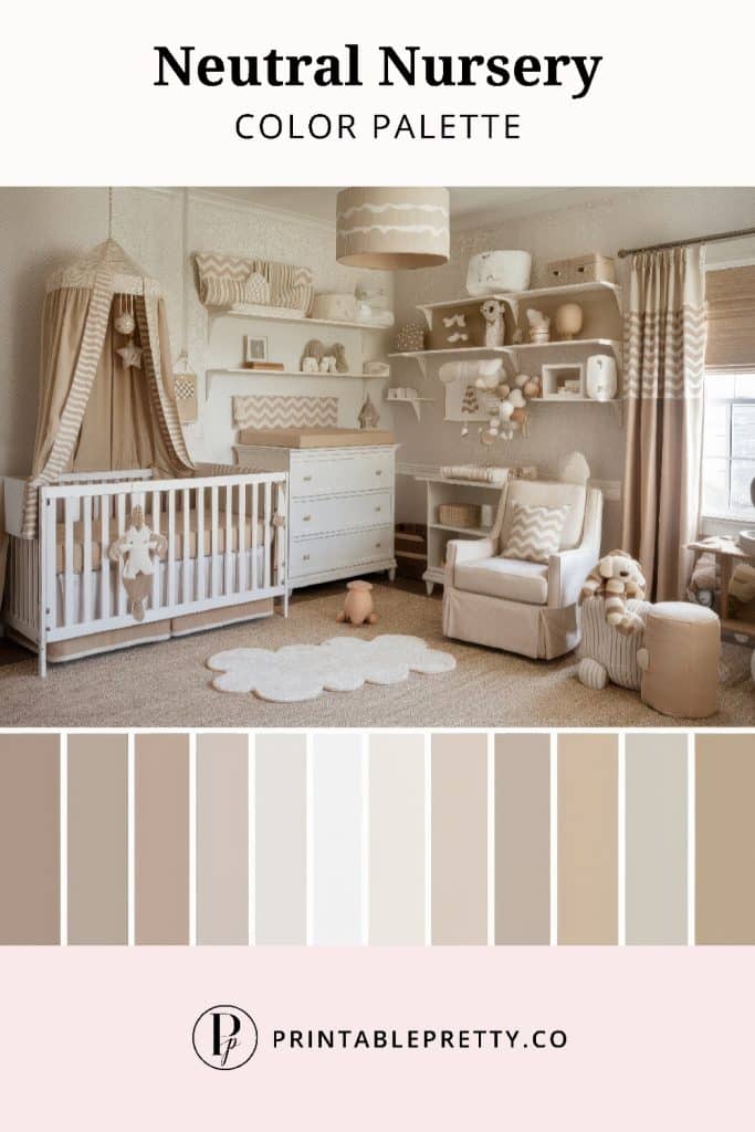 50 Stunning Color Palettes | Neutral Nursery