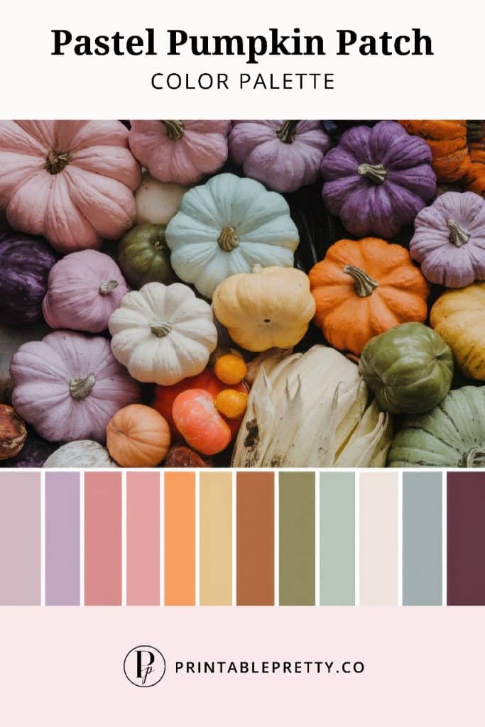 50 Stunning Color Palettes | Pastel Pumpkin Patch