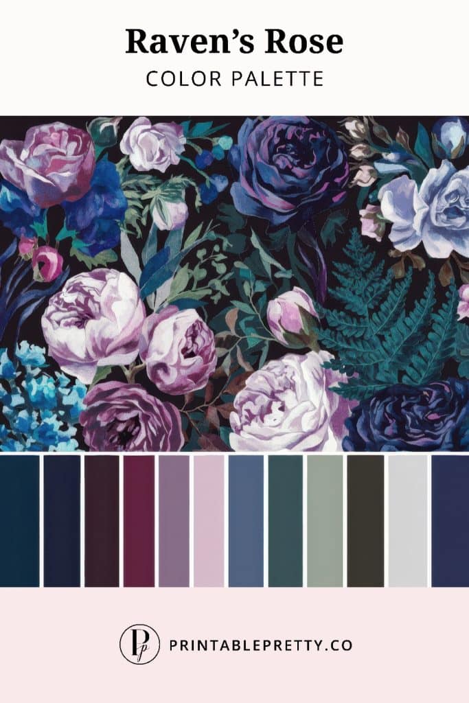 50 Stunning Color Palettes | Raven'S Rose