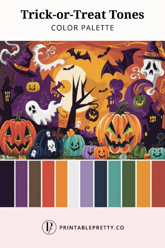 50 Stunning Color Palettes | Trick-Or-Treat Tones