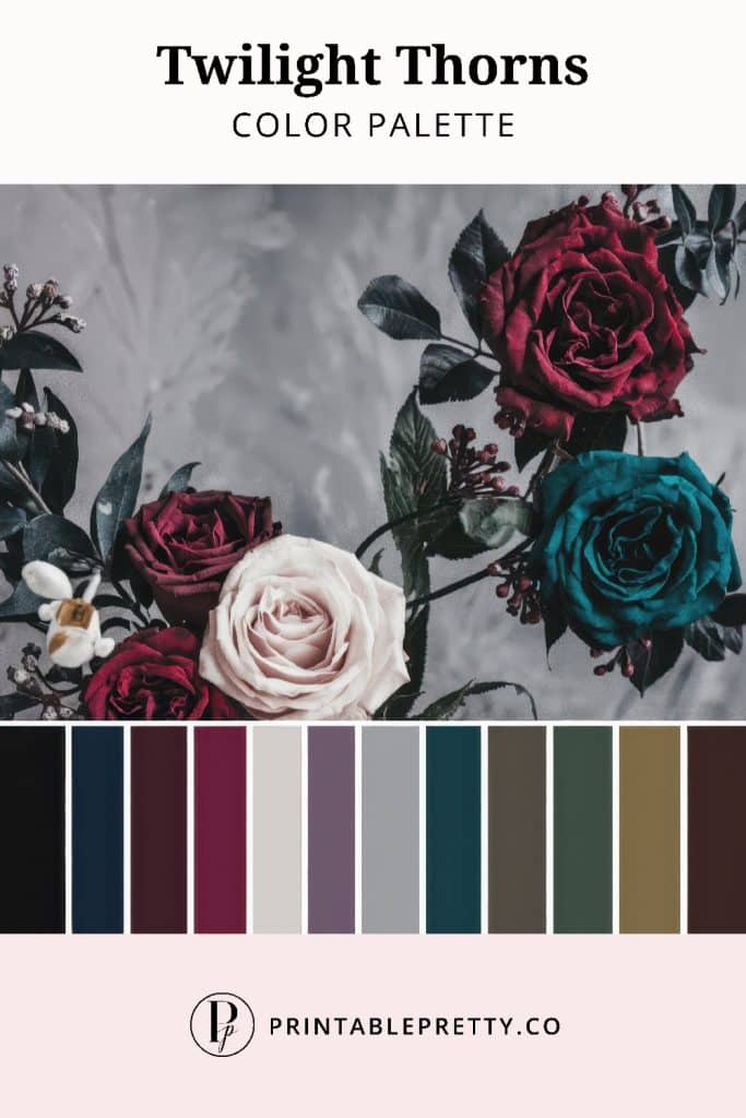 50 Stunning Color Palettes | Twilight Thorns