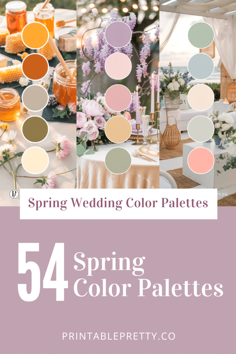 54 Spring Wedding Color Palettes 54 Spring Wedding Color Palettes