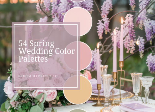 54 Spring Wedding Color Palettes