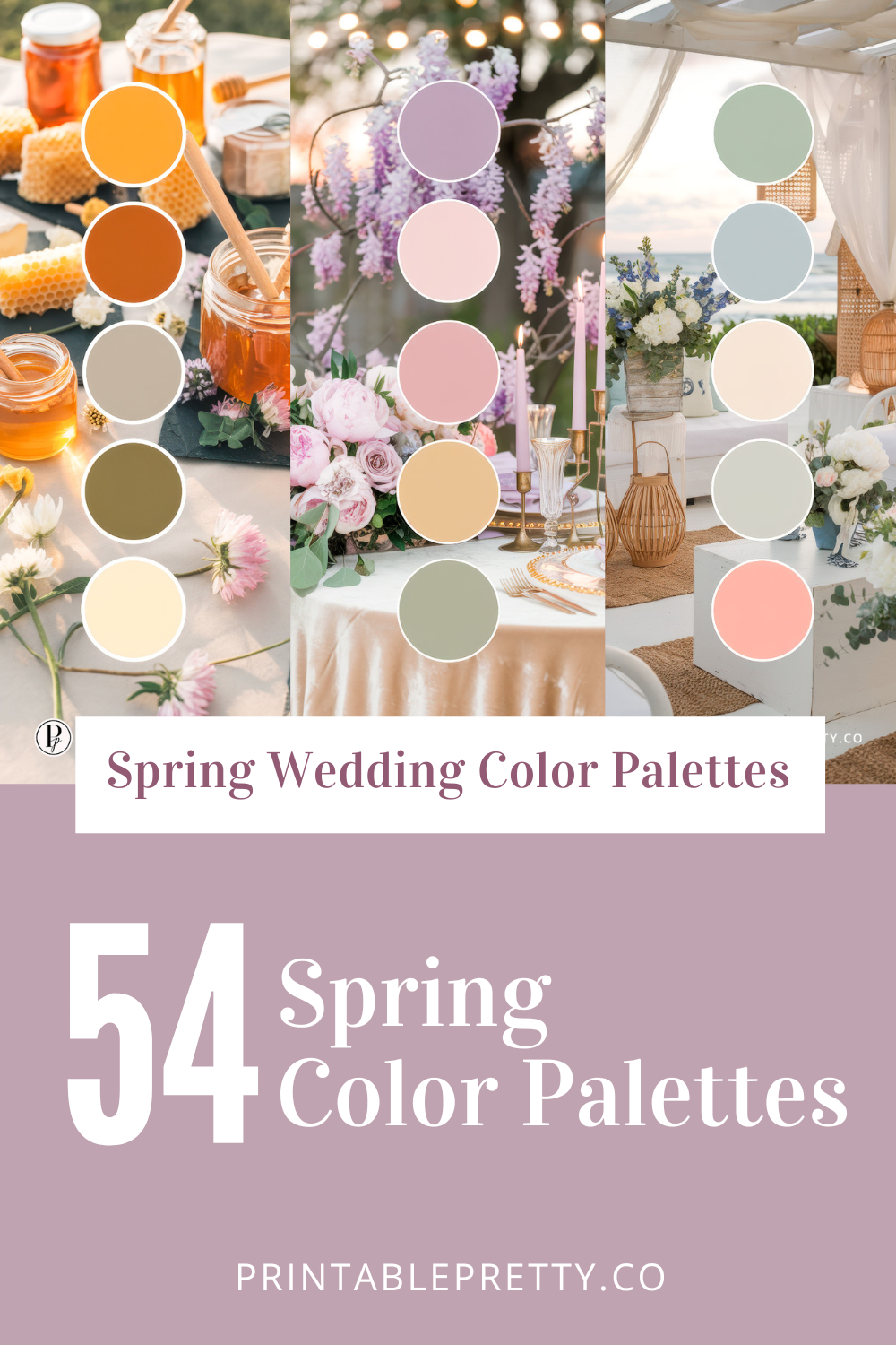 54 Spring Wedding Color Palettes 54 Spring Wedding Color Palettes
