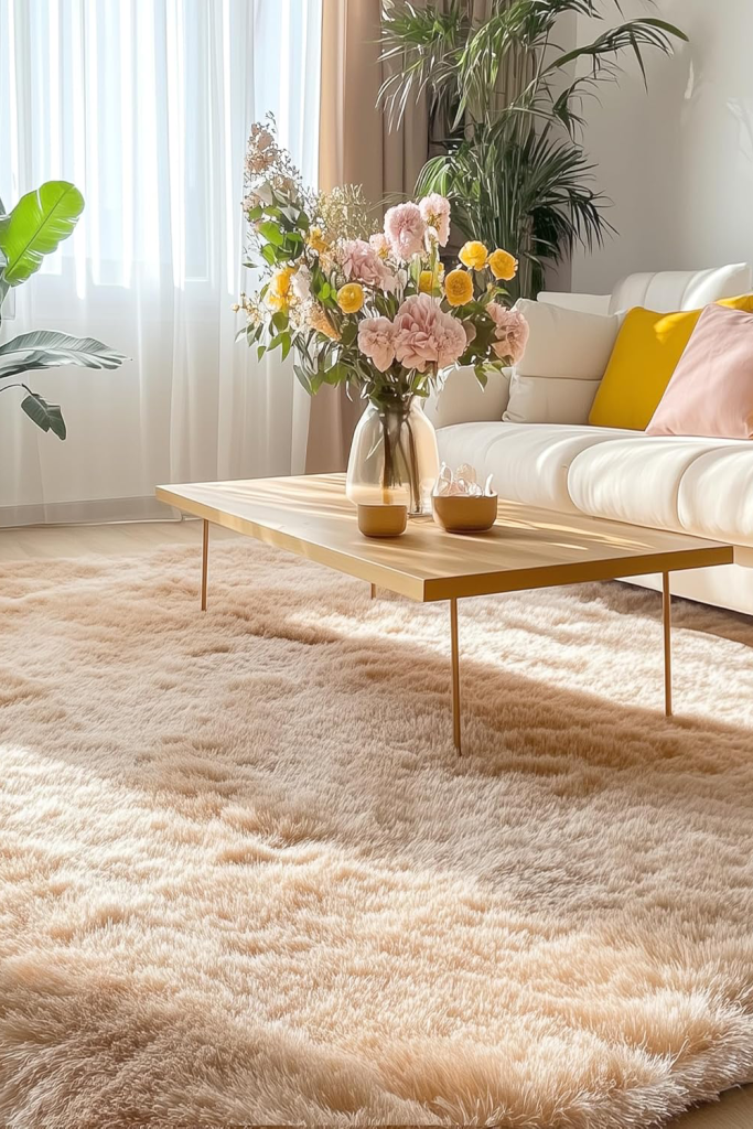 Beige Aesthetic Home Decor - Olanly Plush Area Rug