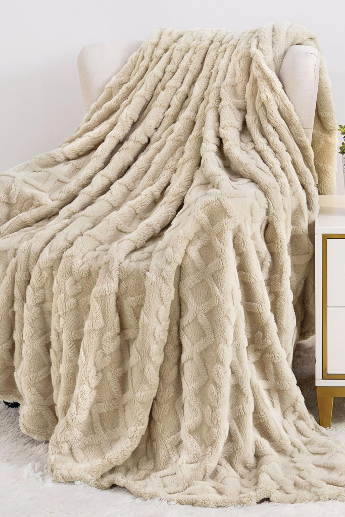 Beige Aesthetic Home Decor - Aganear Fleece Throw Blanket