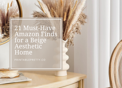 Header Banner For Blog 500 X 362 The Ultimate Amazon Must-Haves For Cultivating Your Dream Beige Aesthetic Home Decor