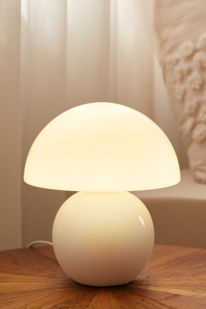 Beige Aesthetic Home Decor - Mushroom Table Lamp