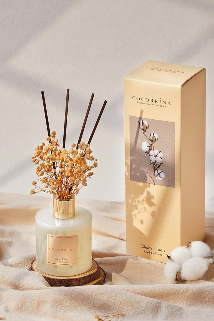 Beige Aesthetic Home Decor - Cocorrína Reed Diffuser Set