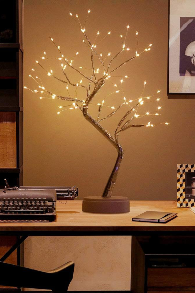 Beige Aesthetic Home Decor - Led Tabletop Bonsai Tree Light