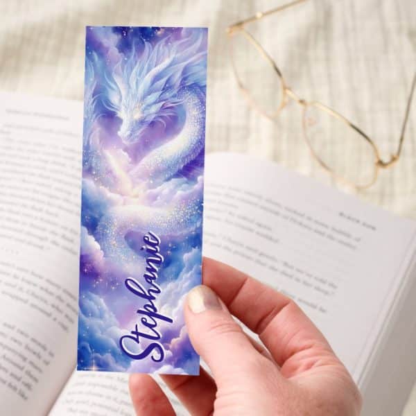 Celestial Dragon Stars Dreamscape Personalized Bookmarks