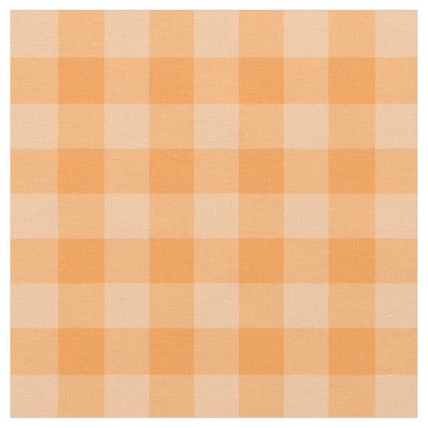 Peach-Colored Gingham Pattern.