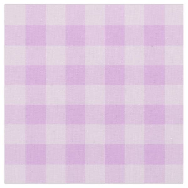 Lavender Gingham Fabric.