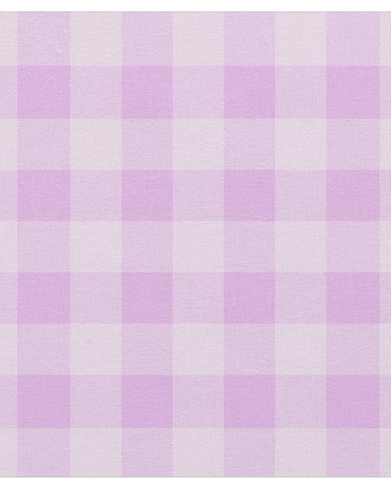 Lavender gingham fabric.