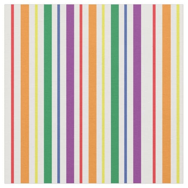 Vertical Stripes Of Orange, Red, Yellow, Green, And Purple On A White Background.