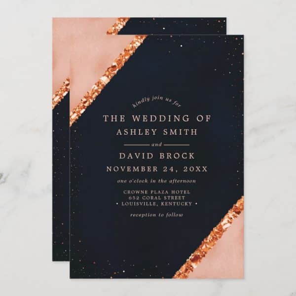 Wedding Invitation For Ashley Smith And David Brock, November 24, At The Crowne Plaza Hotel In Louisville, Kentucky.