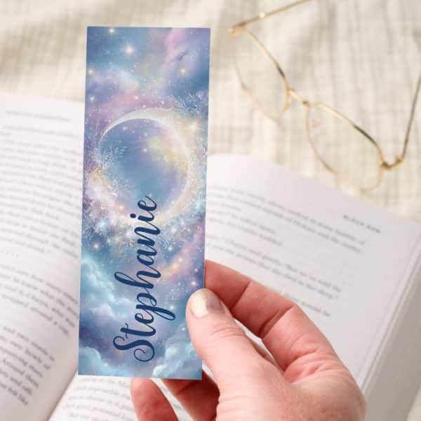 Crescent Moon Glow Stars Sky Bookmarks