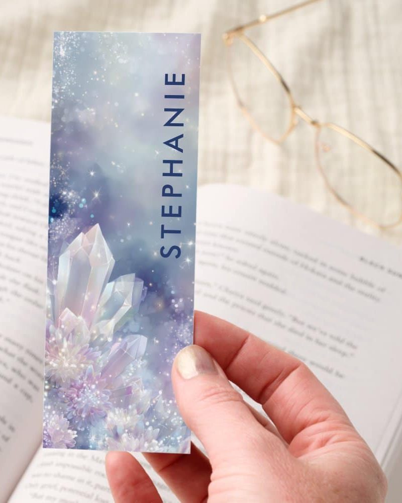 Crystal Clusters Sparkle Glitter Bookmarks