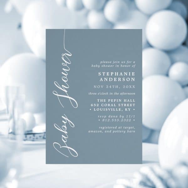Baby Shower Invitation For Stephanie Anderson On November 24Th.