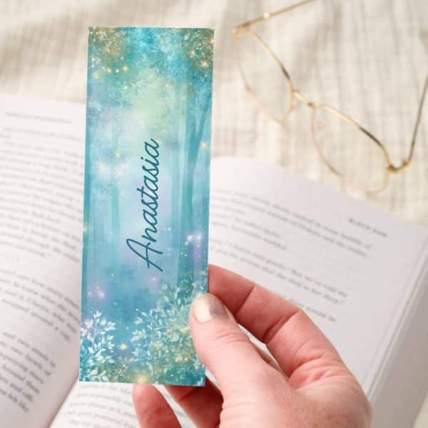 Enchanted Forest Sparkle Scene Bookmarks
