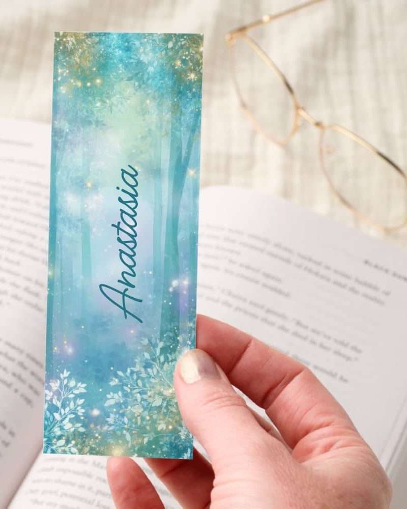 Enchanted Forest Sparkle Scene Bookmarks