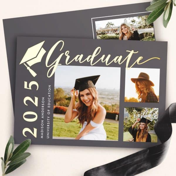 Graduation Announcement With Photos Of Madison Anderson, A 2025 Graduate Of The University Of Education.
