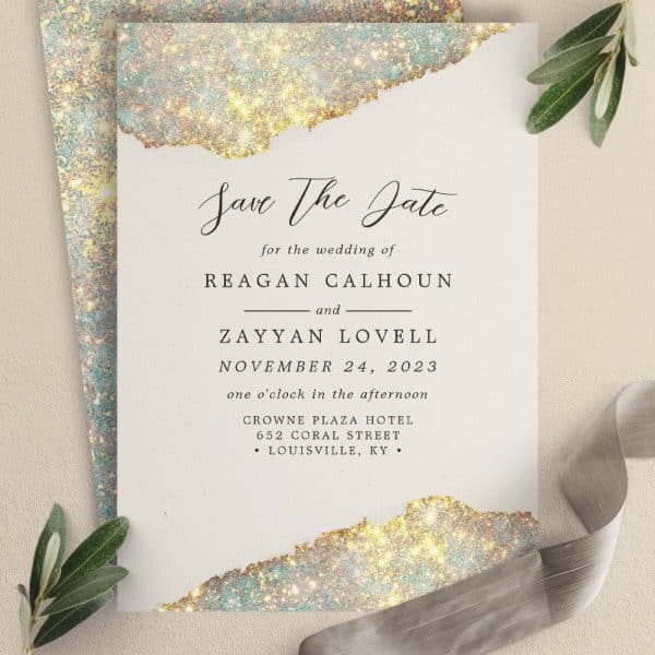 Save The Date For The Wedding Of Reagan Calhoun And Zayyan Lovell, November 24, 2023, At The Crowne Plaza Hotel In Louisville, Kentucky.