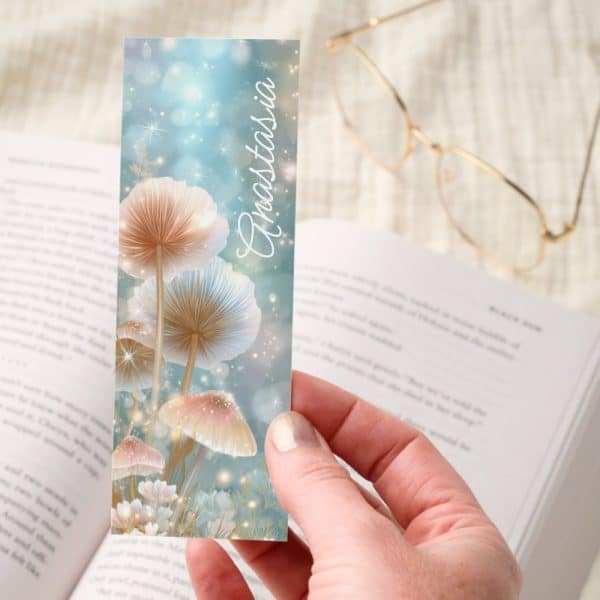Magical Mushrooms And Soft Glow Flowers Bookmarks
