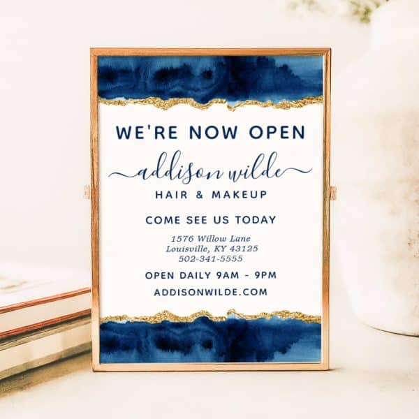 Grand Opening Announcement For Addison Wilde Hair &Amp; Makeup, Including Address And Hours.