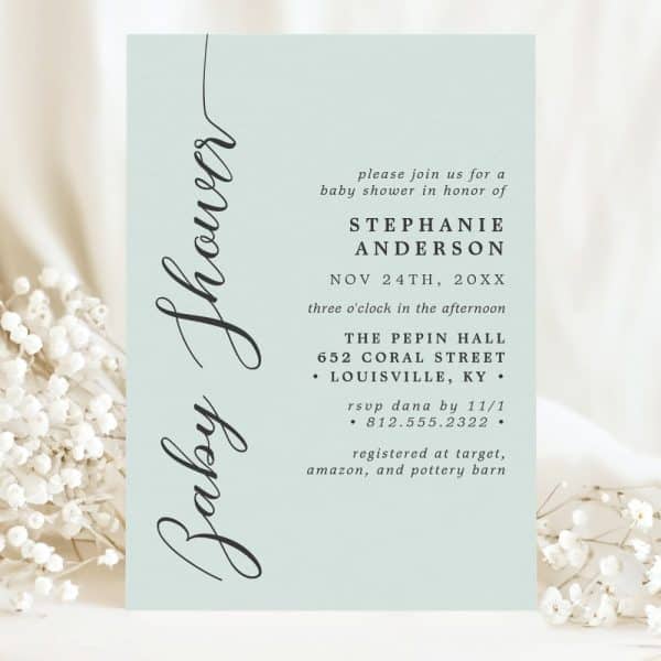 Baby Shower Invitation For Stephanie Anderson On November 24Th.