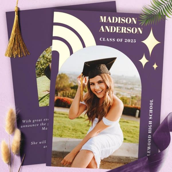 Graduation Announcement For Madison Anderson, Class Of 2025, Lewood High School. Photo Shows Madison In Cap And Gown.