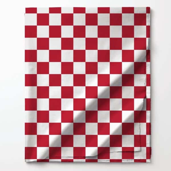 Red And White Checkered Fabric.