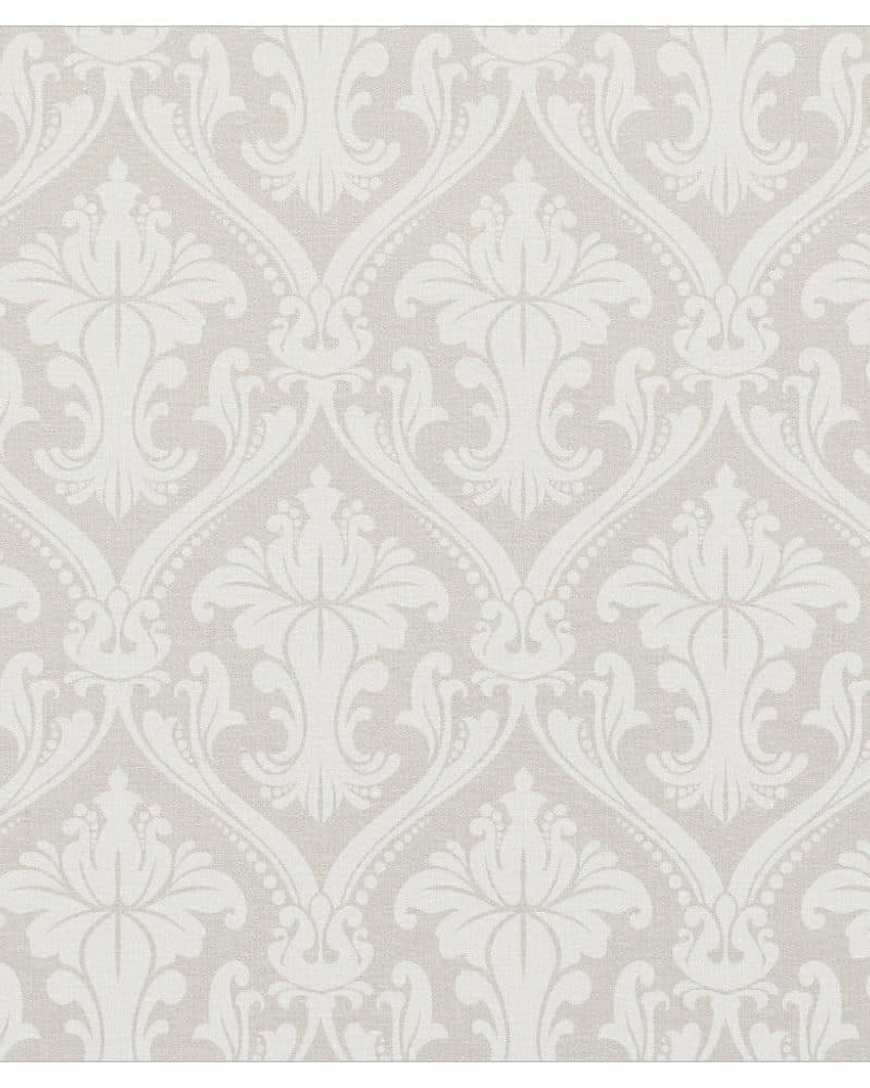 Beige damask pattern.