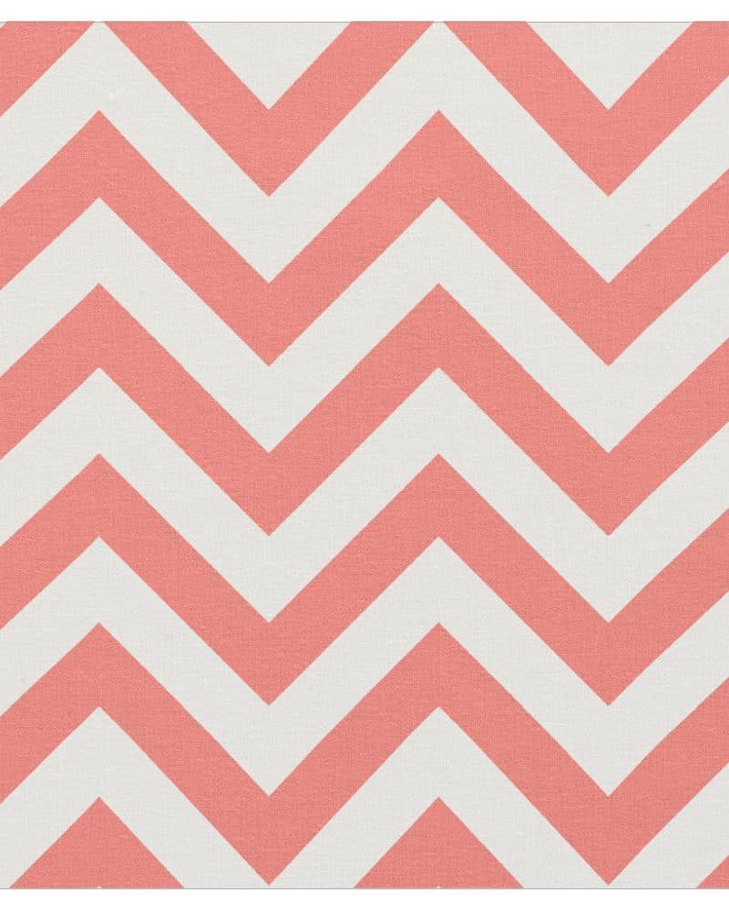 Pink and white chevron pattern.
