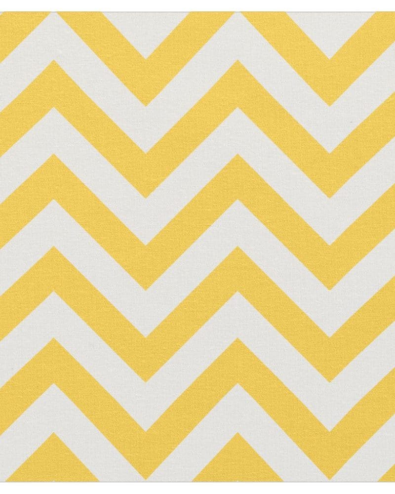Yellow and white chevron pattern.