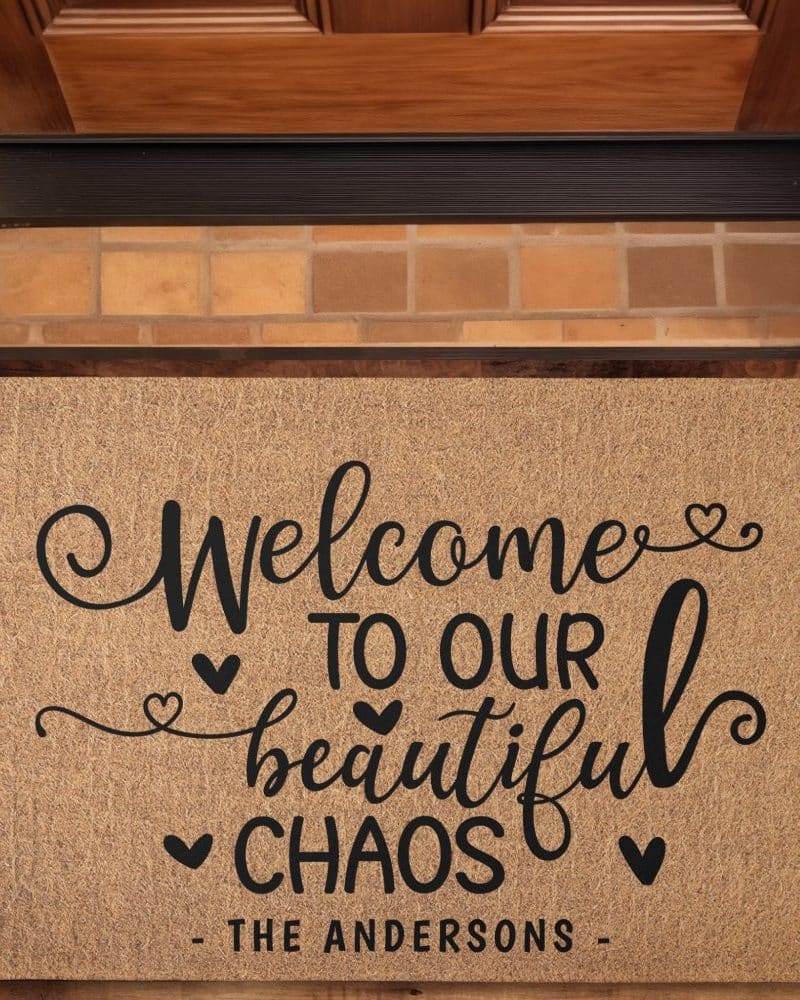 Welcome to our beautiful chaos doormat with The Andersons family name.