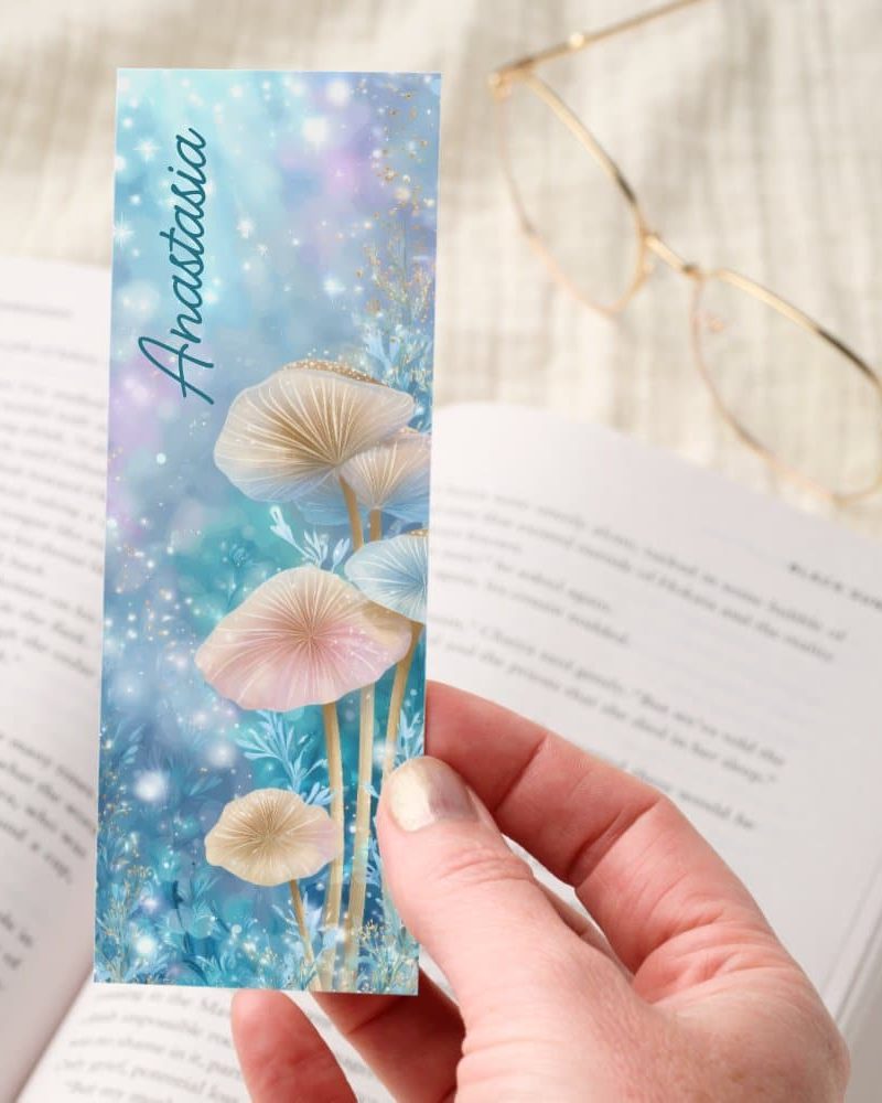 Whimsical Pastel Mushroom Forest Bookmarks